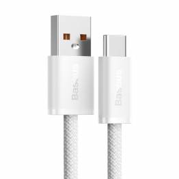  Baseus Dynamic Series vævet USB til USB-C kabel - 2m - Hvid