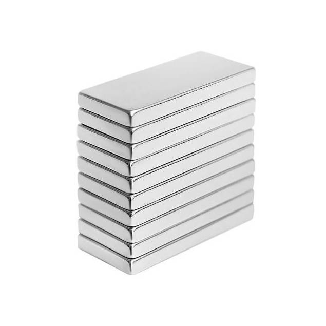 10x neodymium super magnet - blok - 10 x 5 x 1mm