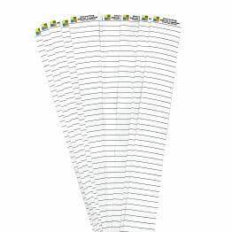 10 stk geocaching logstrimler i vandafvisende papir - 108 logs - 3cm