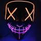 Halloween, fastelavn og fest LED maske - 2-farvet - Orange/Lilla