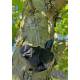 Fugl geocache beholder med rum til bison - 11cm - 3D printet - Sort