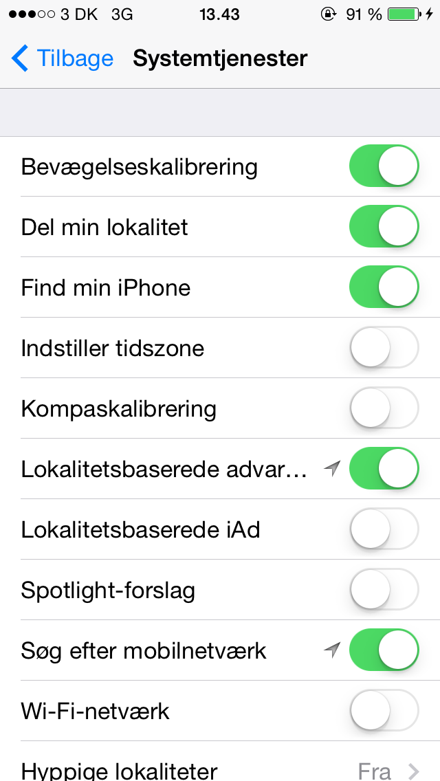 Opdater Apps i Baggrunden