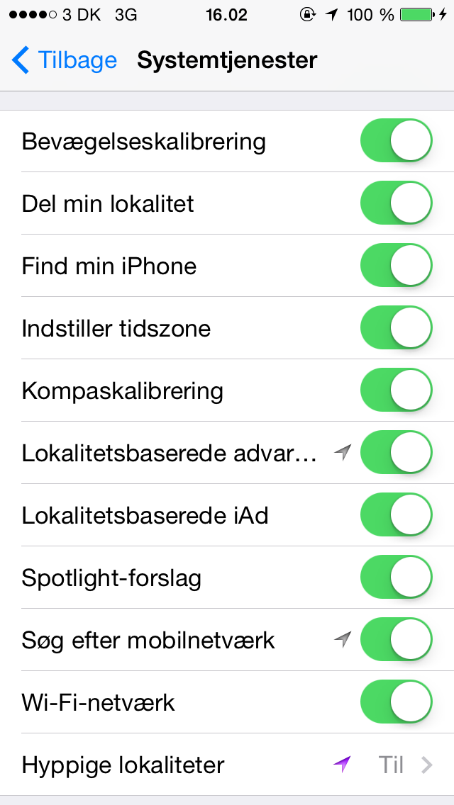 Opdater Apps i Baggrunden